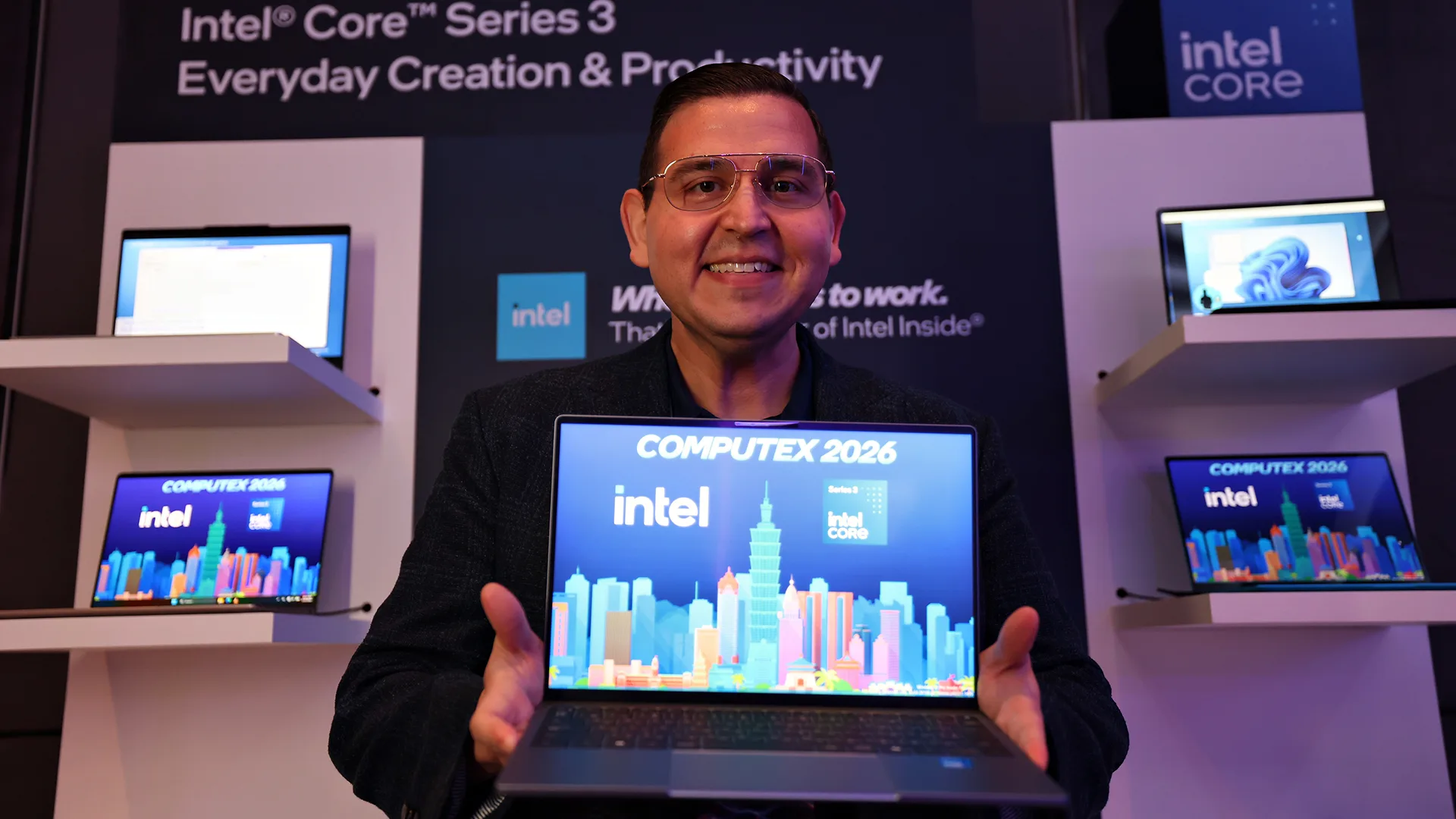 تصویر مرتبط با خبر: Postcard from Computex 2026: New Intel® Core™ Series 3 laptops for Everyday Creation and All-day Productivity