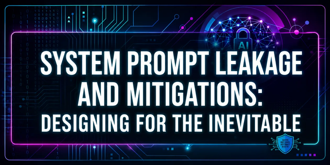 تصویر مرتبط با خبر: Designing for the inevitable: System prompt leakage and mitigations in generative AI applications | Amazon Web Services