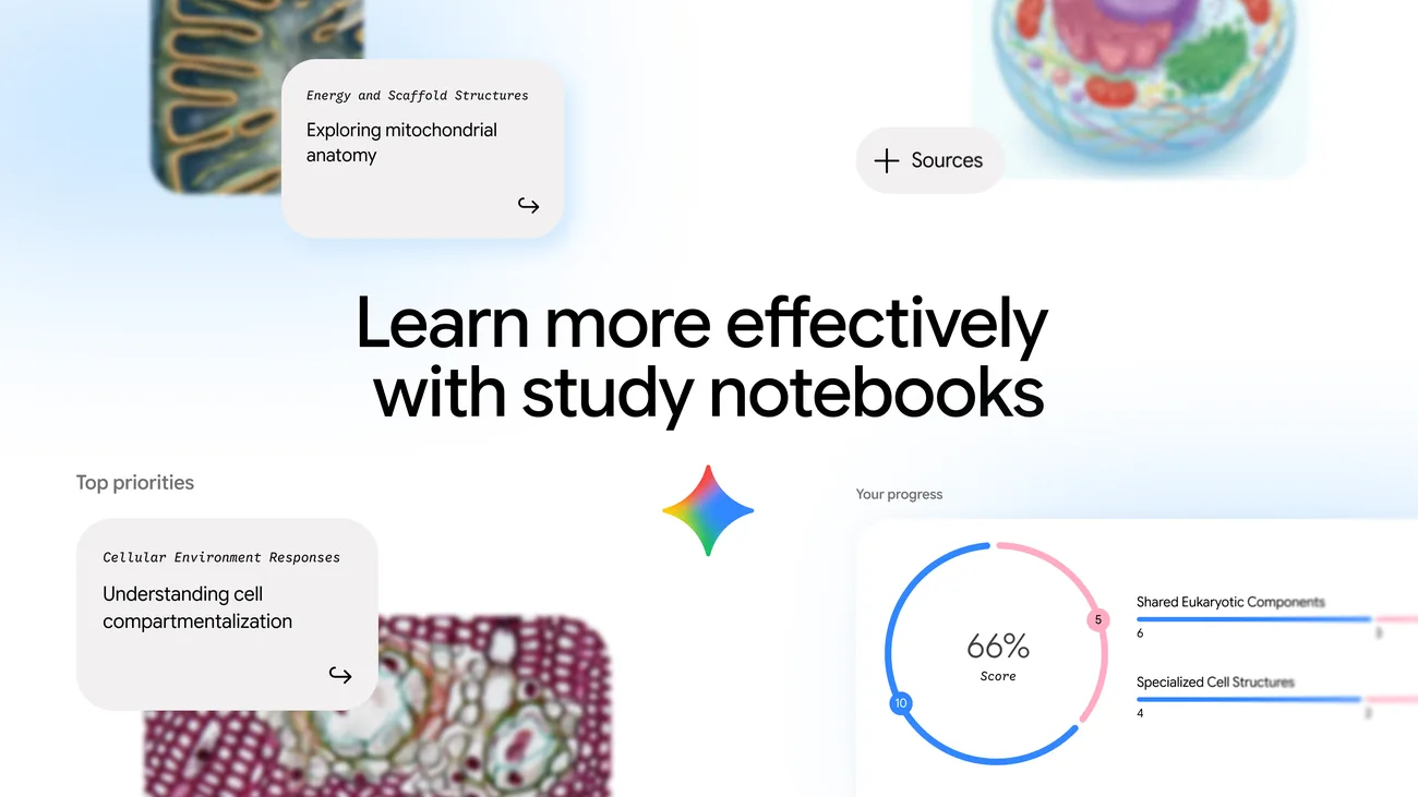 تصویر مرتبط با خبر: 5 ways to learn with study notebooks in the Gemini app